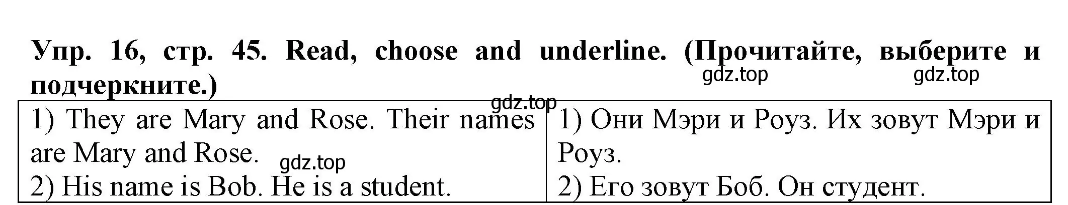 Решение номер 16 (страница 45) гдз по английскому языку 2 класс Котова, сборник упражнений