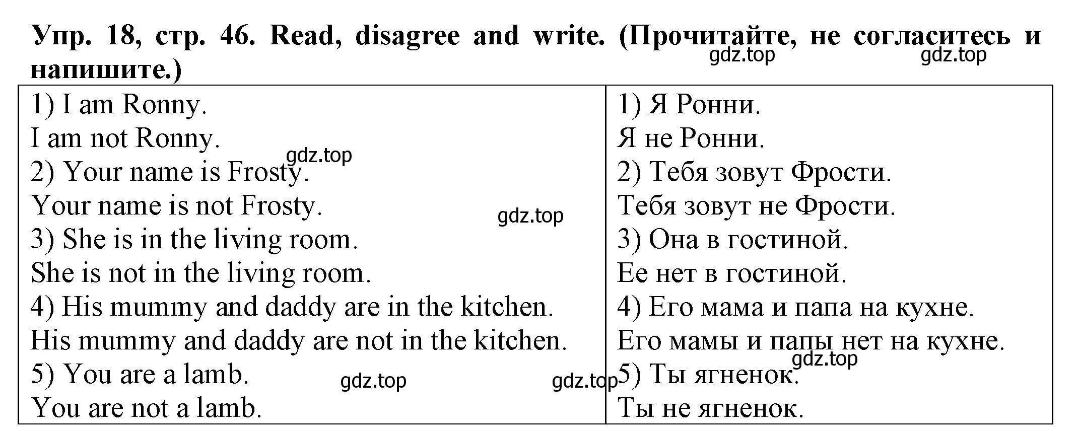 Решение номер 18 (страница 46) гдз по английскому языку 2 класс Котова, сборник упражнений