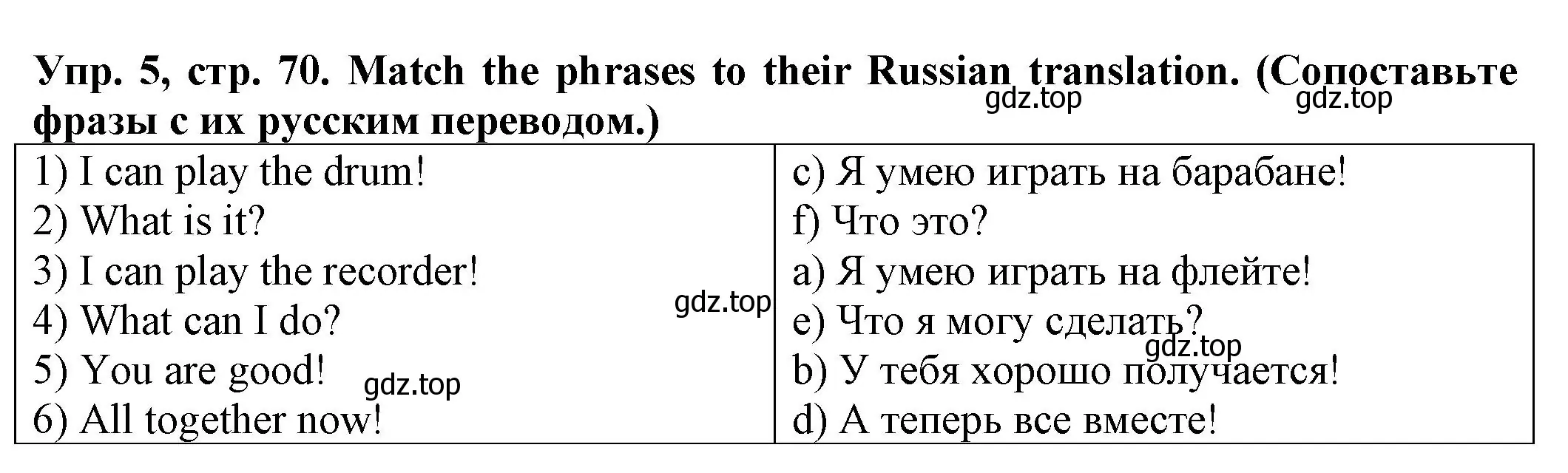 Решение номер 5 (страница 70) гдз по английскому языку 2 класс Котова, сборник упражнений