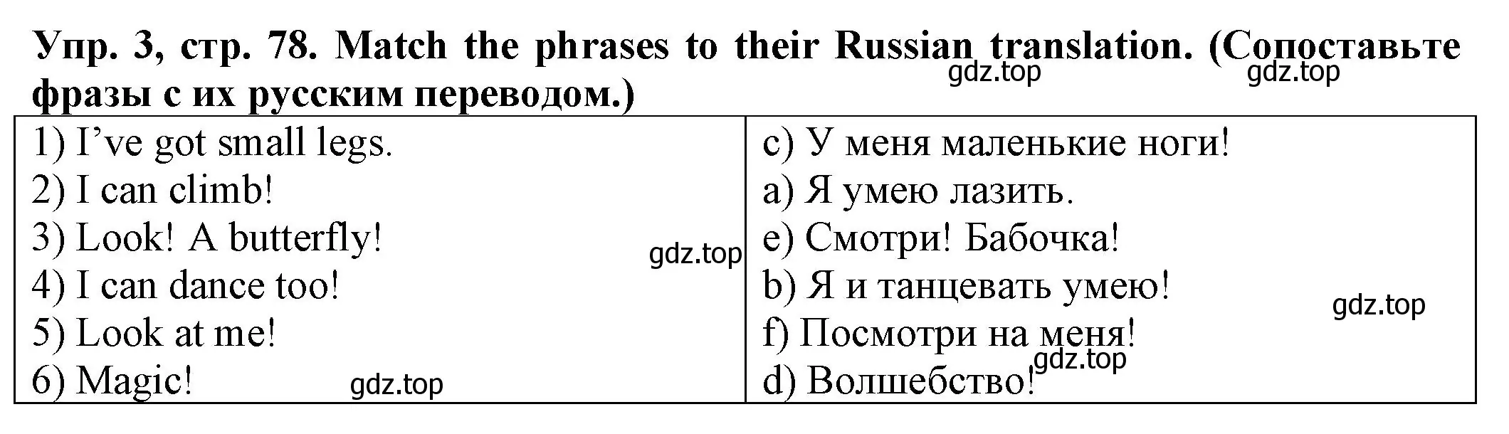 Решение номер 3 (страница 78) гдз по английскому языку 2 класс Котова, сборник упражнений