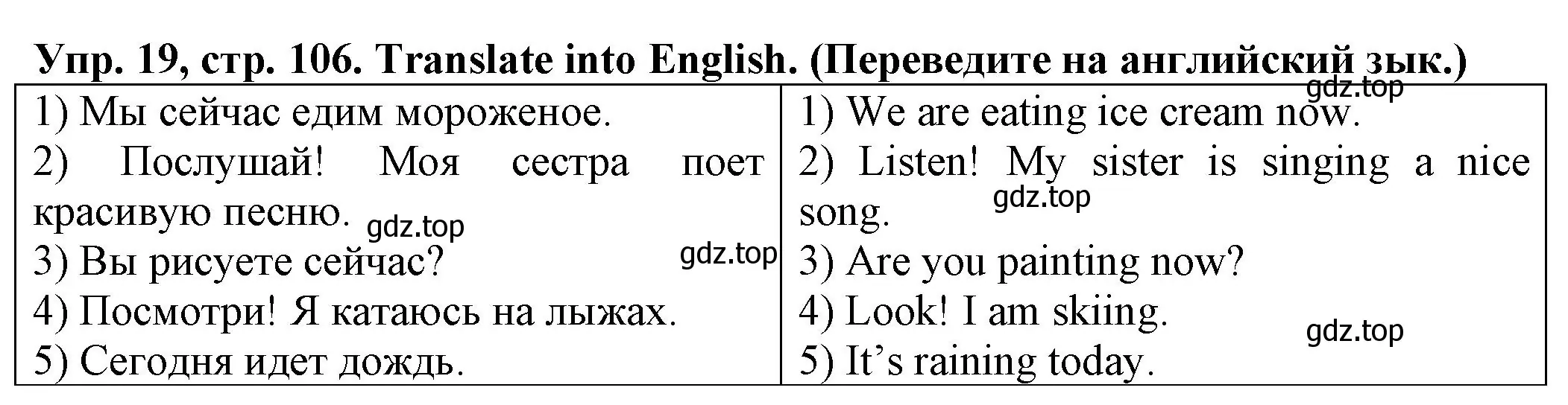 Решение номер 19 (страница 106) гдз по английскому языку 2 класс Котова, сборник упражнений