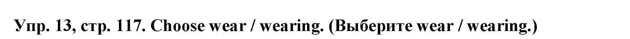 Решение номер 13 (страница 117) гдз по английскому языку 2 класс Котова, сборник упражнений