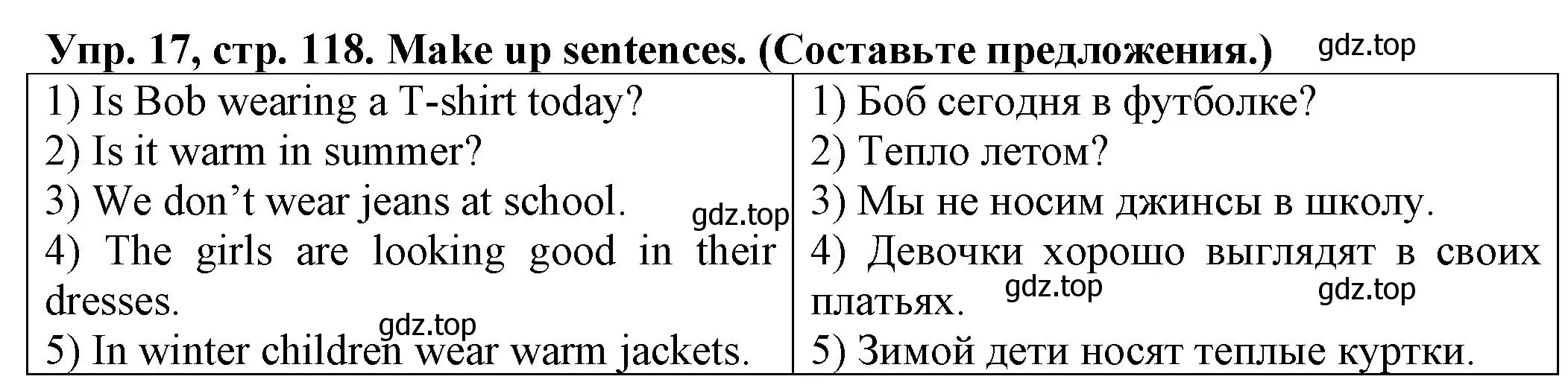 Решение номер 17 (страница 118) гдз по английскому языку 2 класс Котова, сборник упражнений