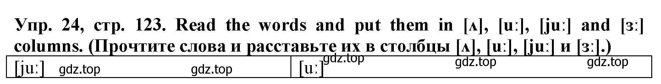 Решение номер 24 (страница 123) гдз по английскому языку 2 класс Котова, сборник упражнений