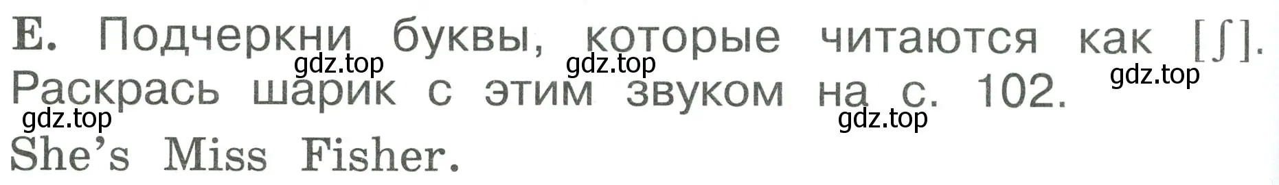 Условие номер E (страница 24) гдз по английскому языку 2 класс Вербицкая, Оралова, рабочая тетрадь