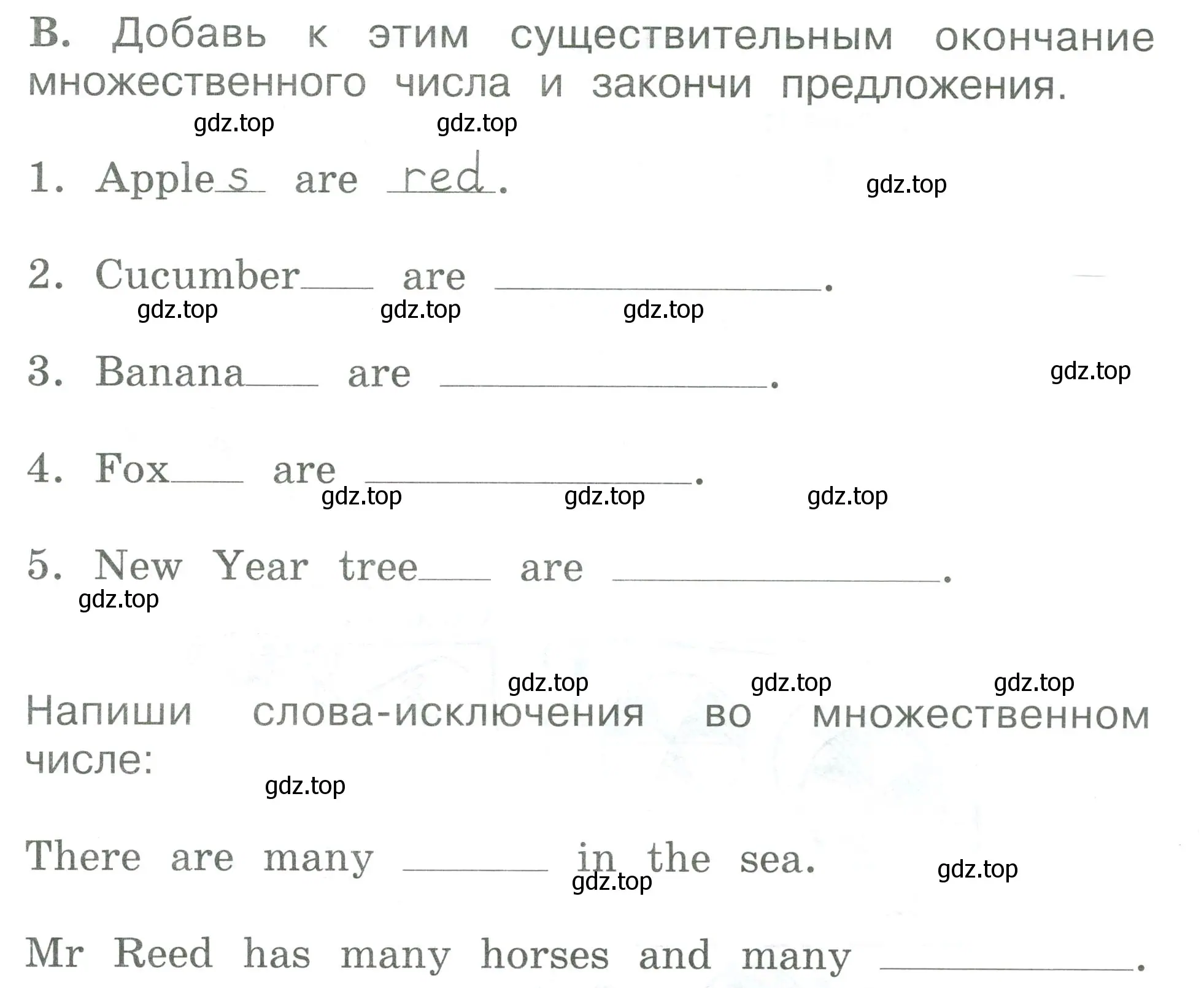 Условие номер B (страница 45) гдз по английскому языку 2 класс Вербицкая, Оралова, рабочая тетрадь