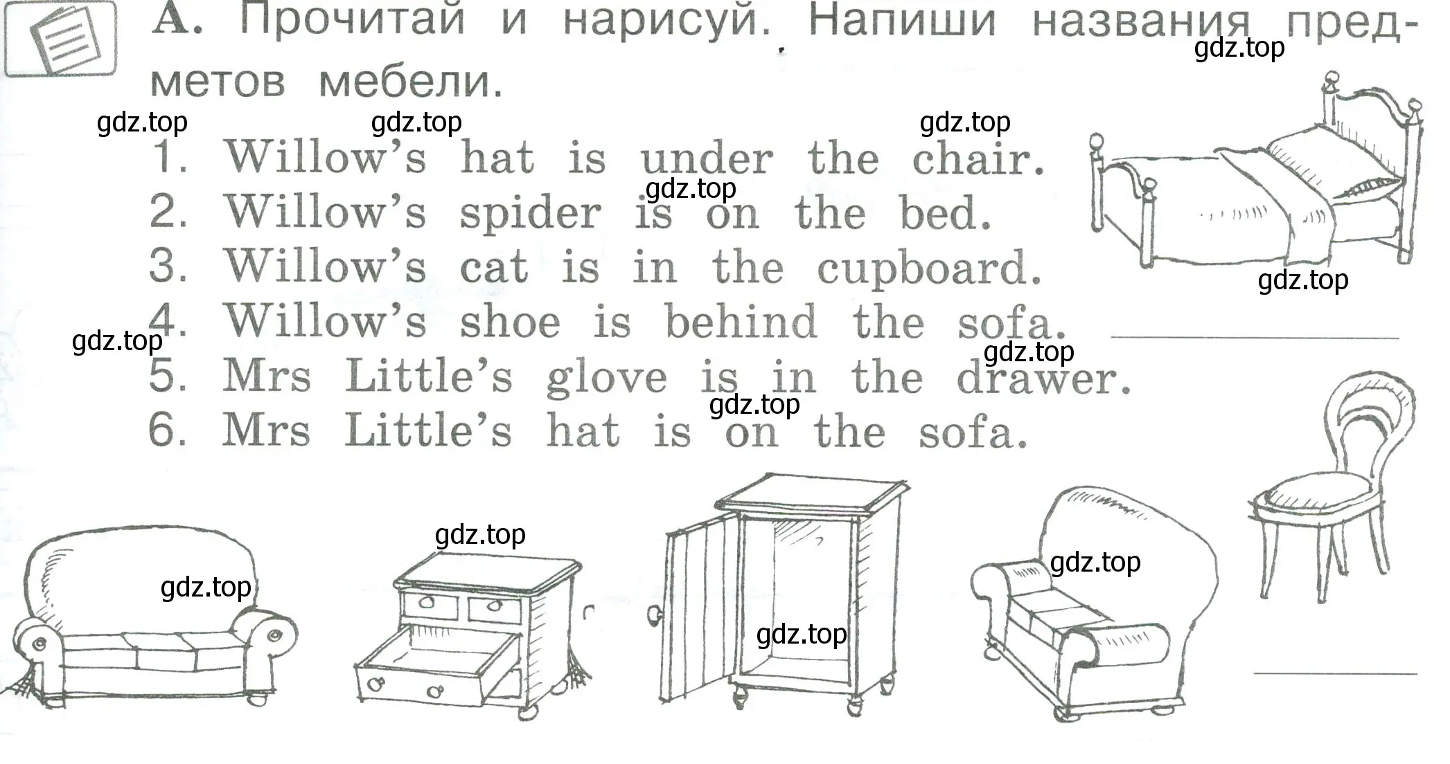 Условие номер A (страница 61) гдз по английскому языку 2 класс Вербицкая, Оралова, рабочая тетрадь