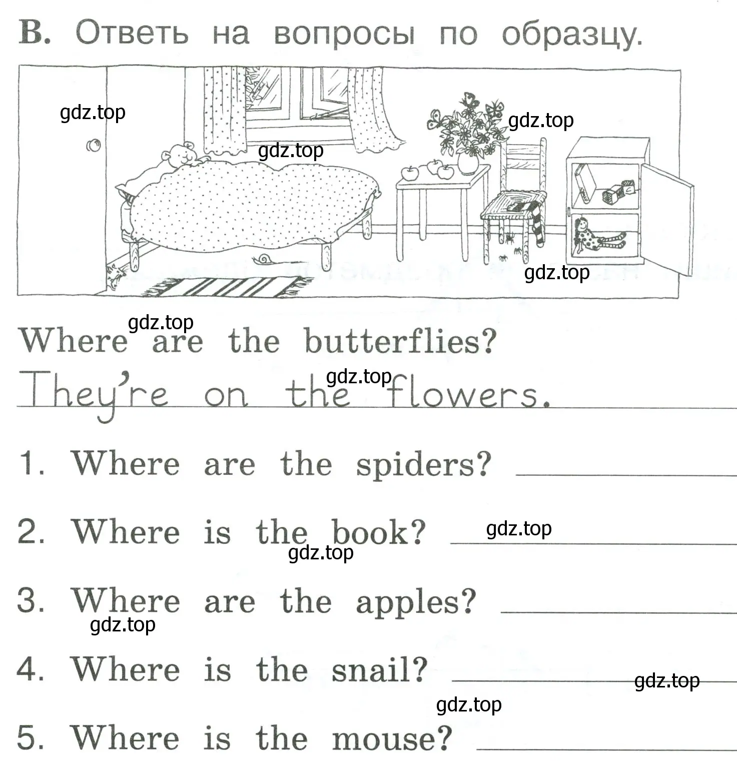 Условие номер B (страница 61) гдз по английскому языку 2 класс Вербицкая, Оралова, рабочая тетрадь