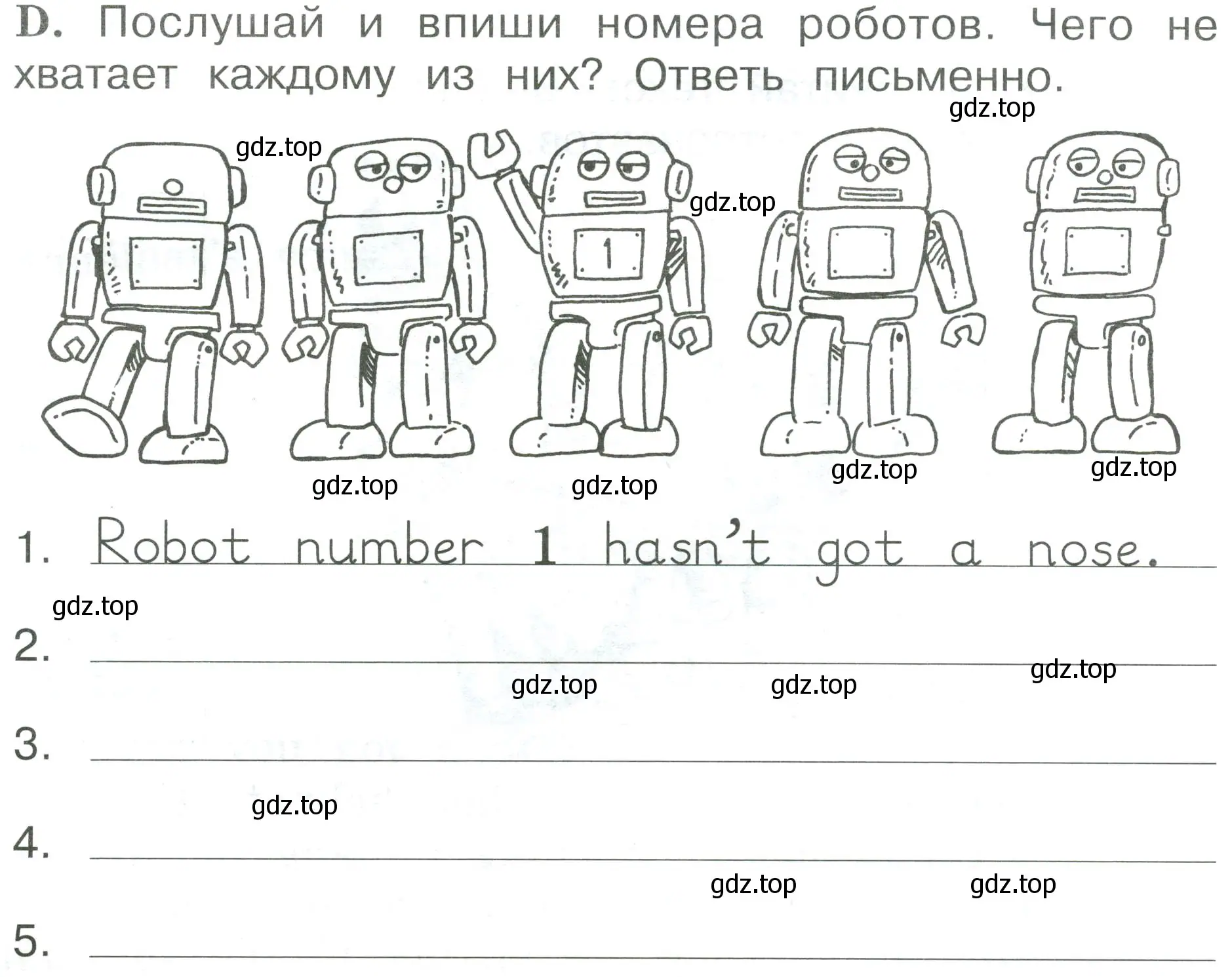 Условие номер D (страница 76) гдз по английскому языку 2 класс Вербицкая, Оралова, рабочая тетрадь