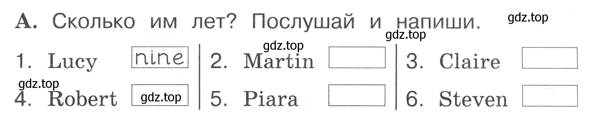 Условие номер A (страница 89) гдз по английскому языку 2 класс Вербицкая, Оралова, рабочая тетрадь