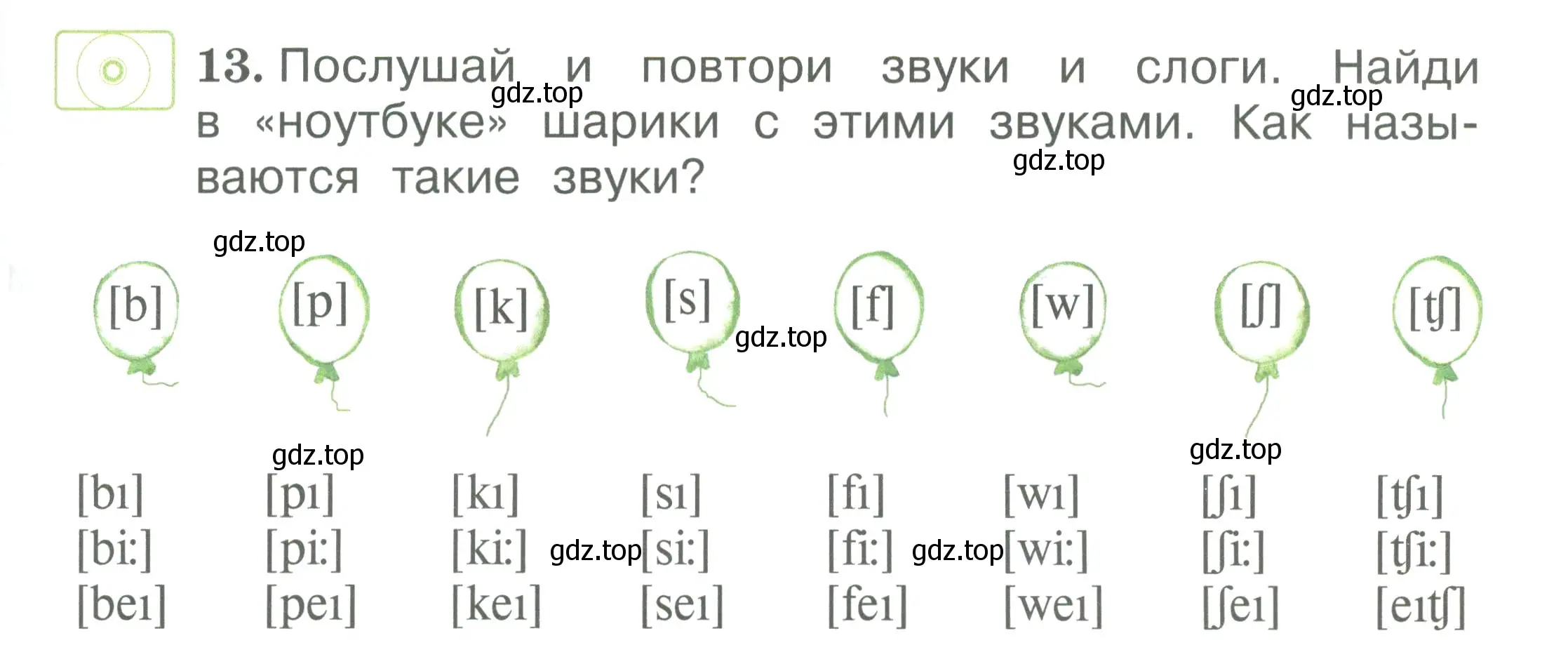 Условие номер 13 (страница 19) гдз по английскому языку 2 класс Вербицкая, Эббс, учебник 1 часть