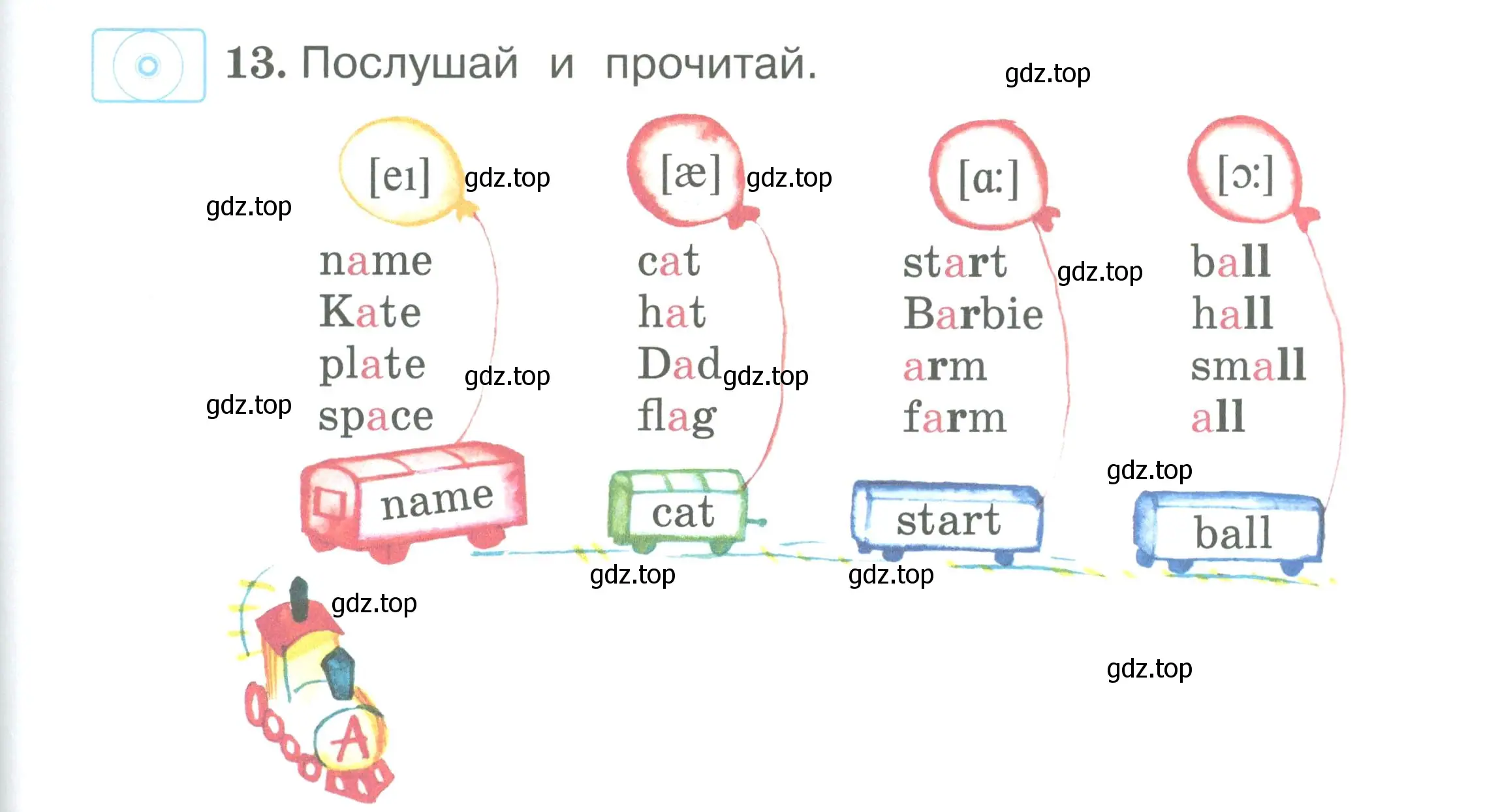 Условие номер 13 (страница 53) гдз по английскому языку 2 класс Вербицкая, Эббс, учебник 1 часть