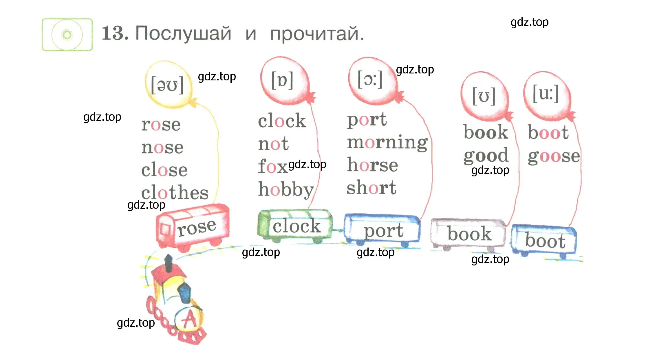 Условие номер 13 (страница 71) гдз по английскому языку 2 класс Вербицкая, Эббс, учебник 1 часть