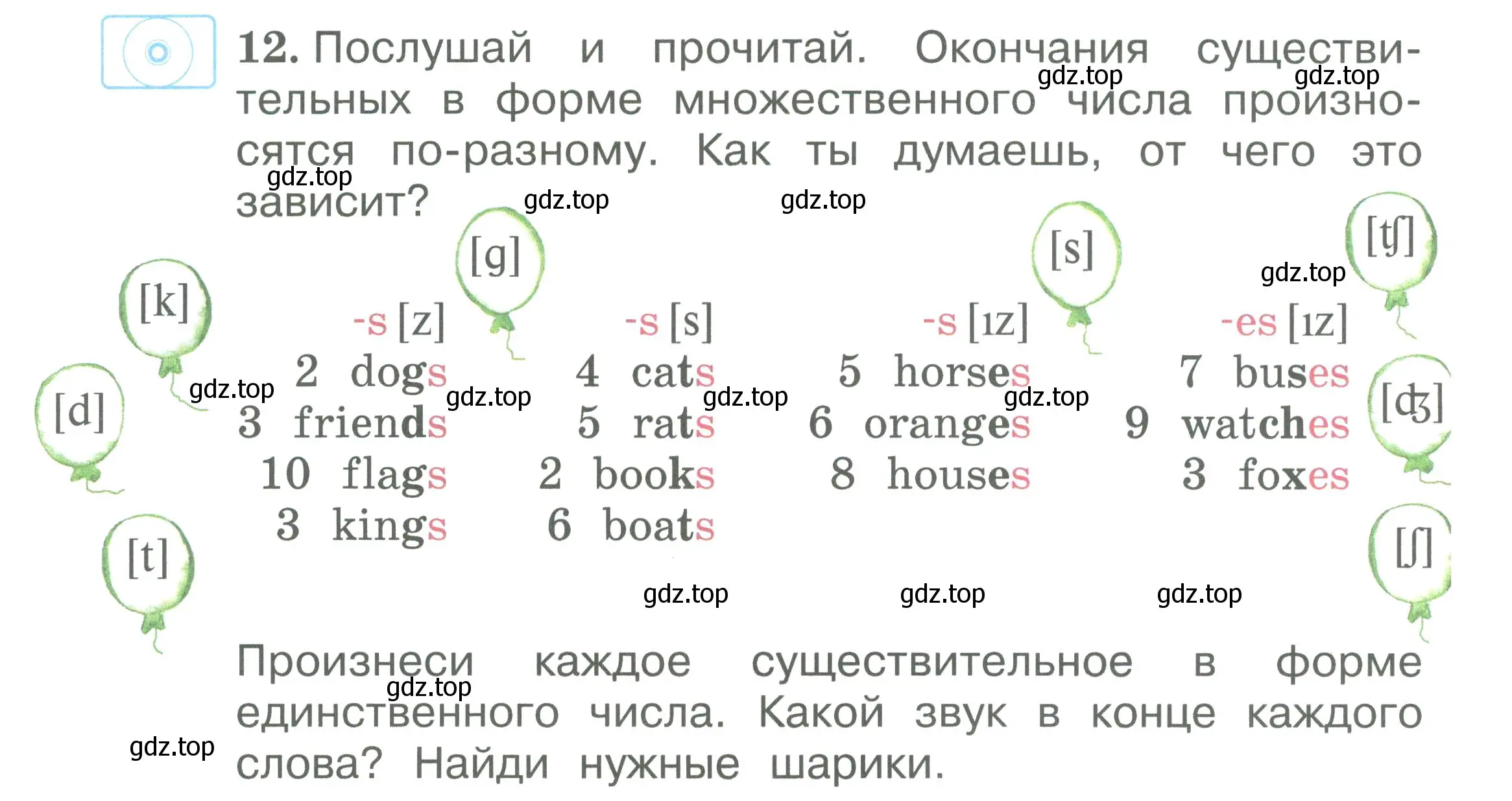 Условие номер 12 (страница 14) гдз по английскому языку 2 класс Вербицкая, Эббс, учебник 2 часть