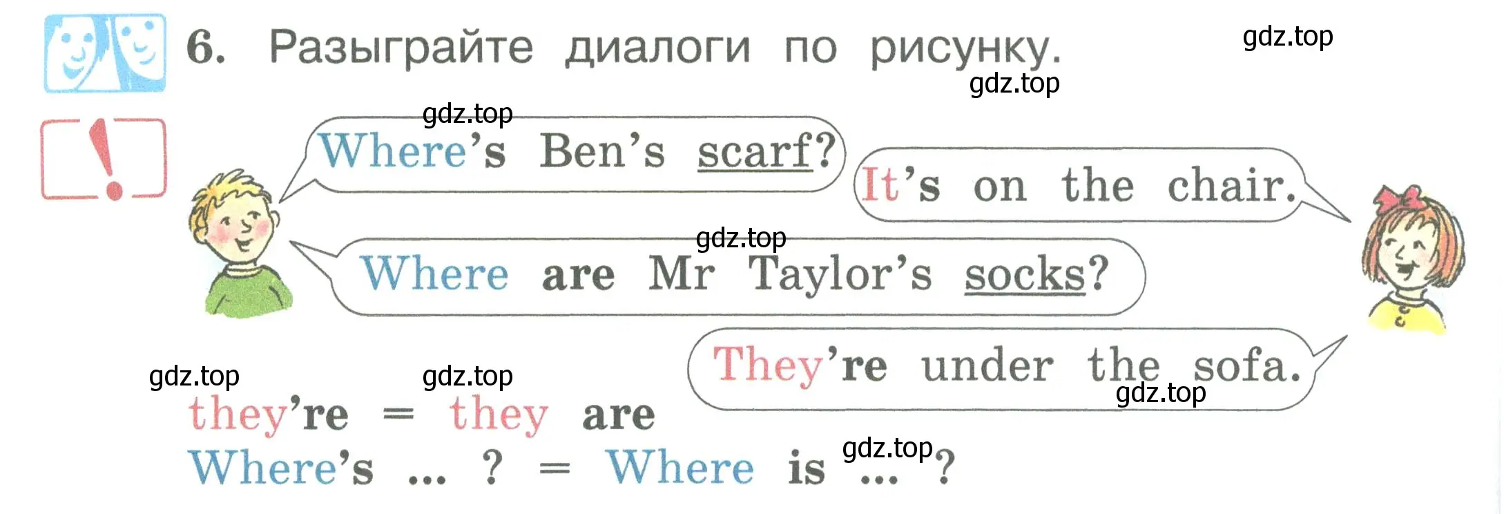 Условие номер 6 (страница 38) гдз по английскому языку 2 класс Вербицкая, Эббс, учебник 2 часть