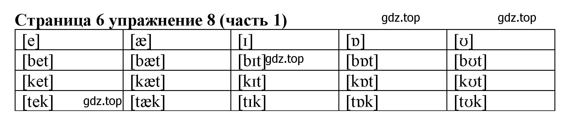 Решение номер 8 (страница 6) гдз по английскому языку 2 класс Вербицкая, Эббс, учебник 1 часть