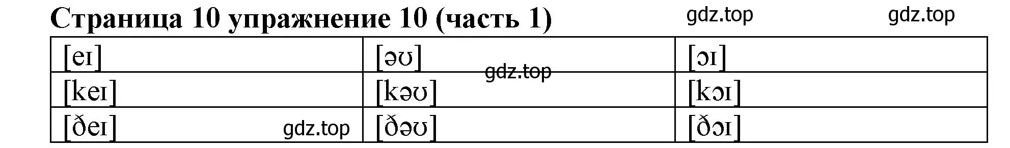 Решение номер 10 (страница 10) гдз по английскому языку 2 класс Вербицкая, Эббс, учебник 1 часть