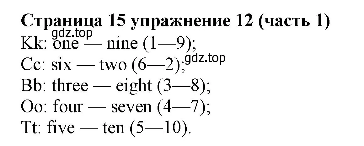 Решение номер 12 (страница 15) гдз по английскому языку 2 класс Вербицкая, Эббс, учебник 1 часть