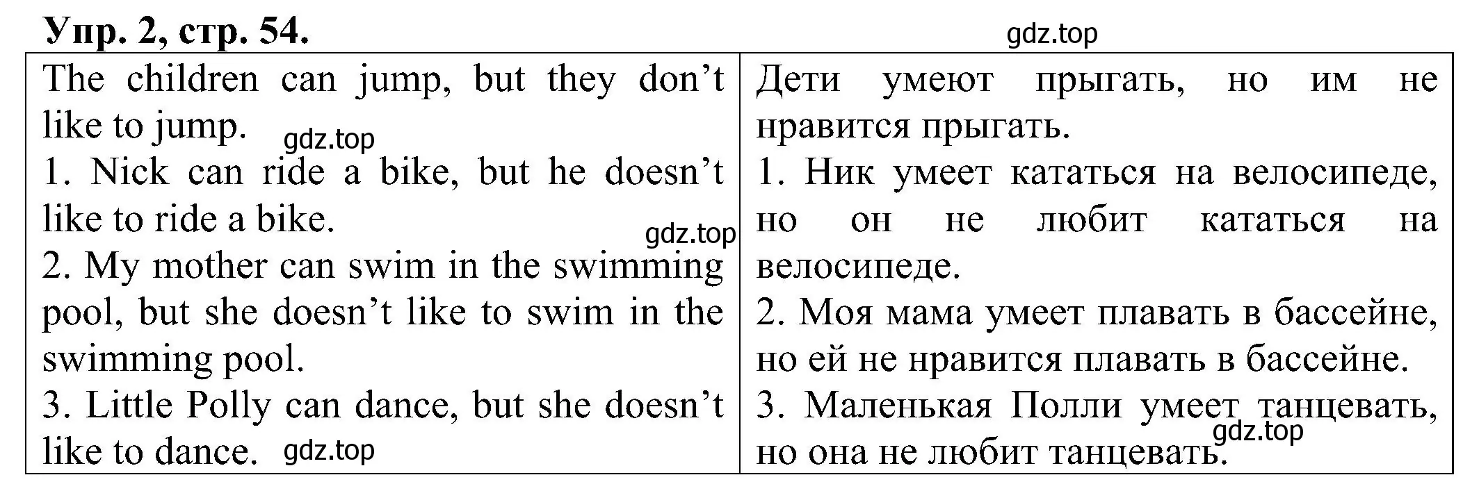 Решение номер 2 (страница 55) гдз по английскому языку 2 класс Верещагина, Бондаренко, рабочая тетрадь