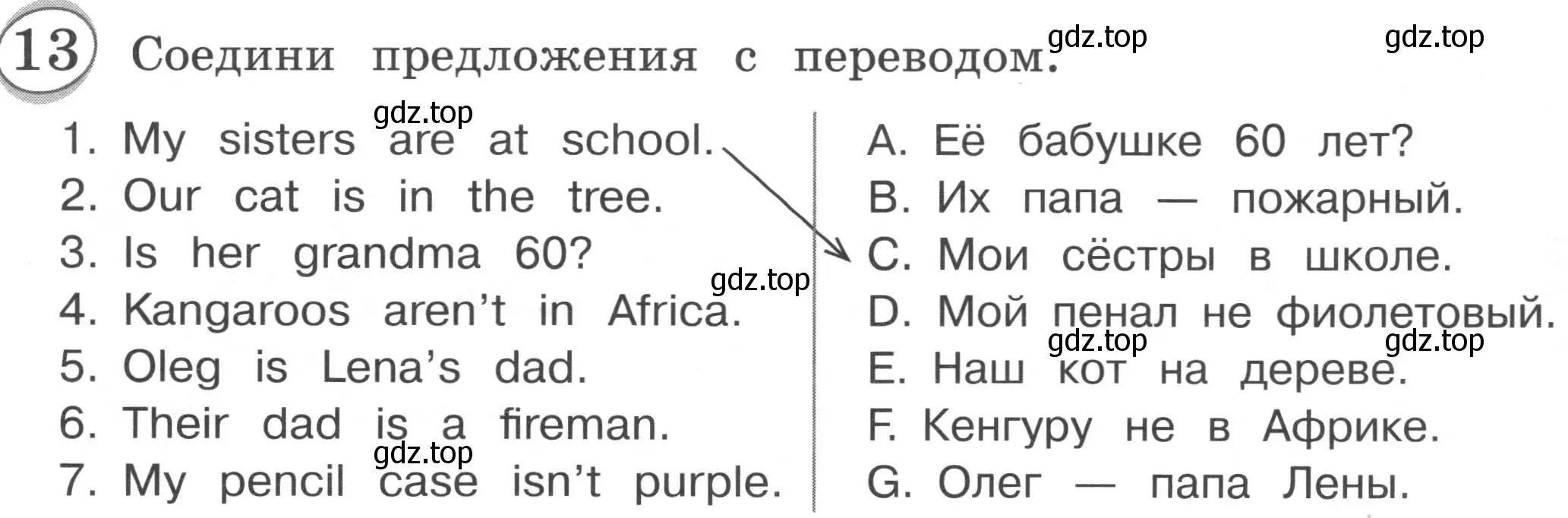 Условие номер 13 (страница 11) гдз по английскому языку 3 класс Рязанцева, сборник грамматических упражнений