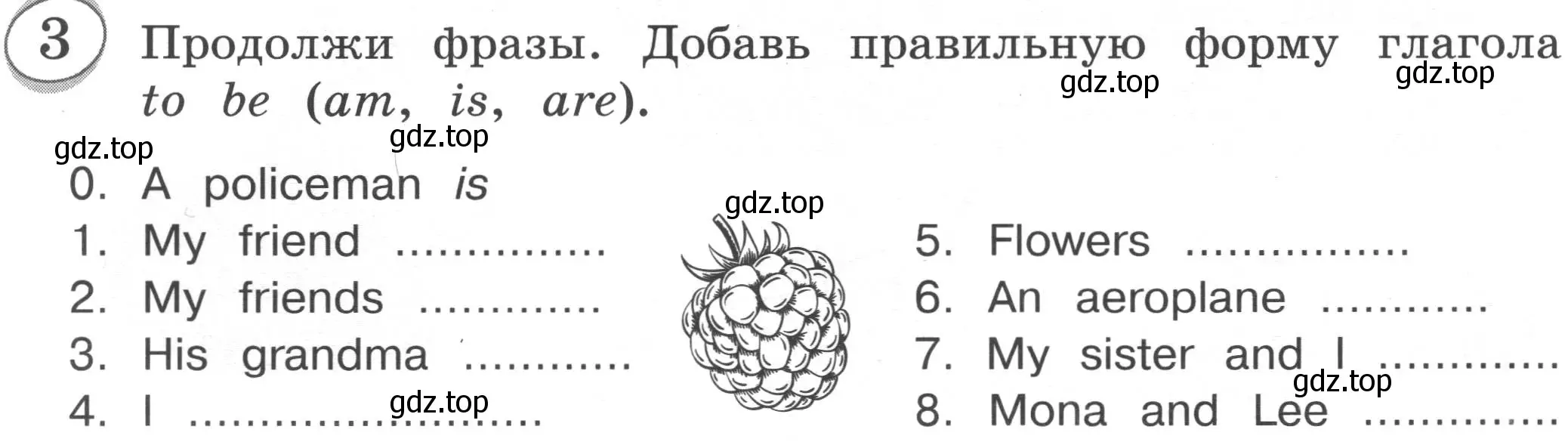 Условие номер 3 (страница 6) гдз по английскому языку 3 класс Рязанцева, сборник грамматических упражнений