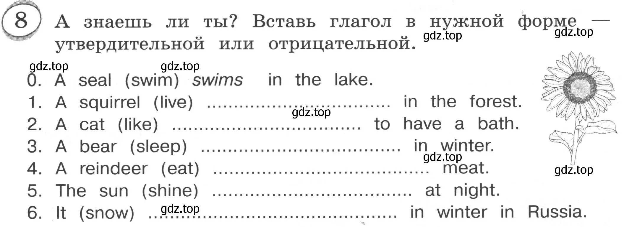 Условие номер 8 (страница 80) гдз по английскому языку 3 класс Рязанцева, сборник грамматических упражнений