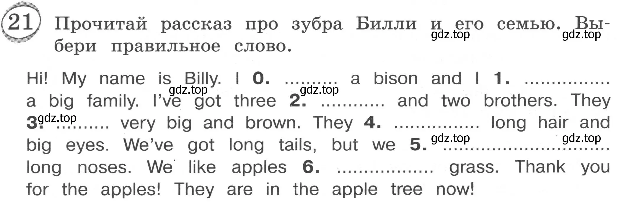 Условие номер 21 (страница 26) гдз по английскому языку 3 класс Рязанцева, сборник грамматических упражнений