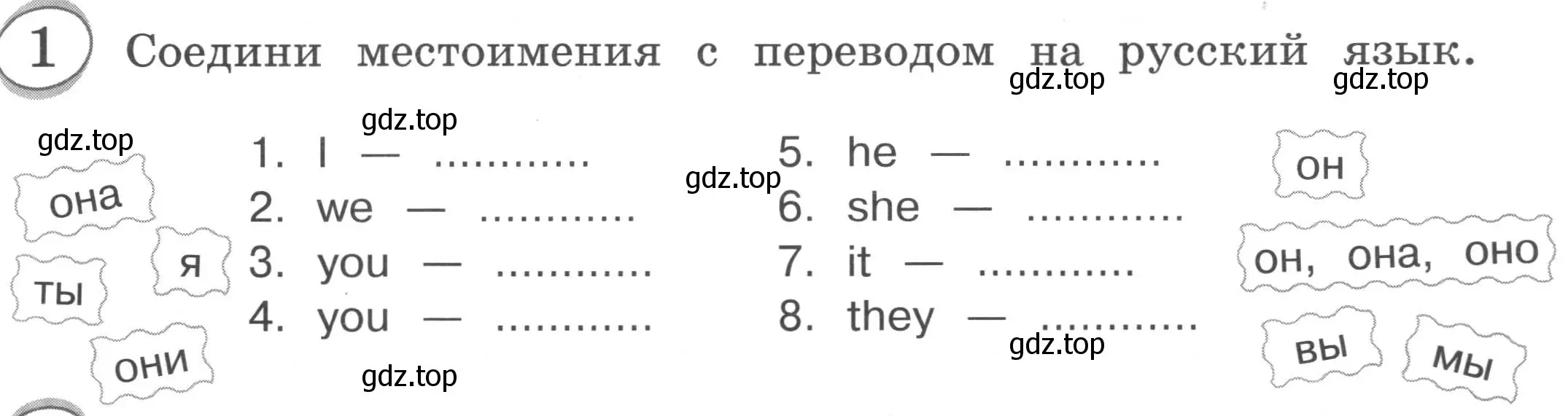 Условие номер 1 (страница 34) гдз по английскому языку 3 класс Рязанцева, сборник грамматических упражнений