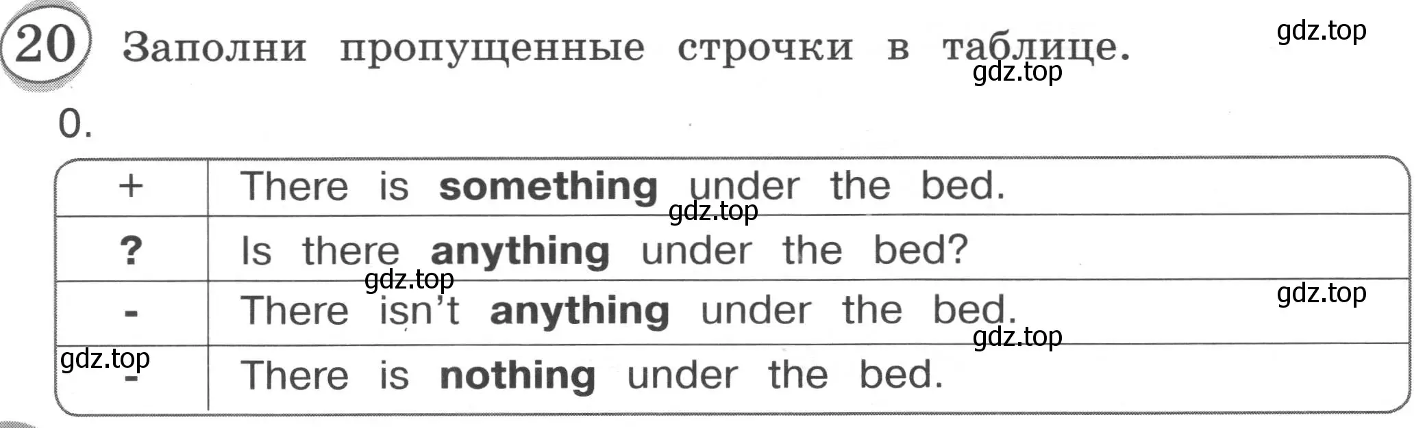 Условие номер 20 (страница 72) гдз по английскому языку 3 класс Рязанцева, сборник грамматических упражнений