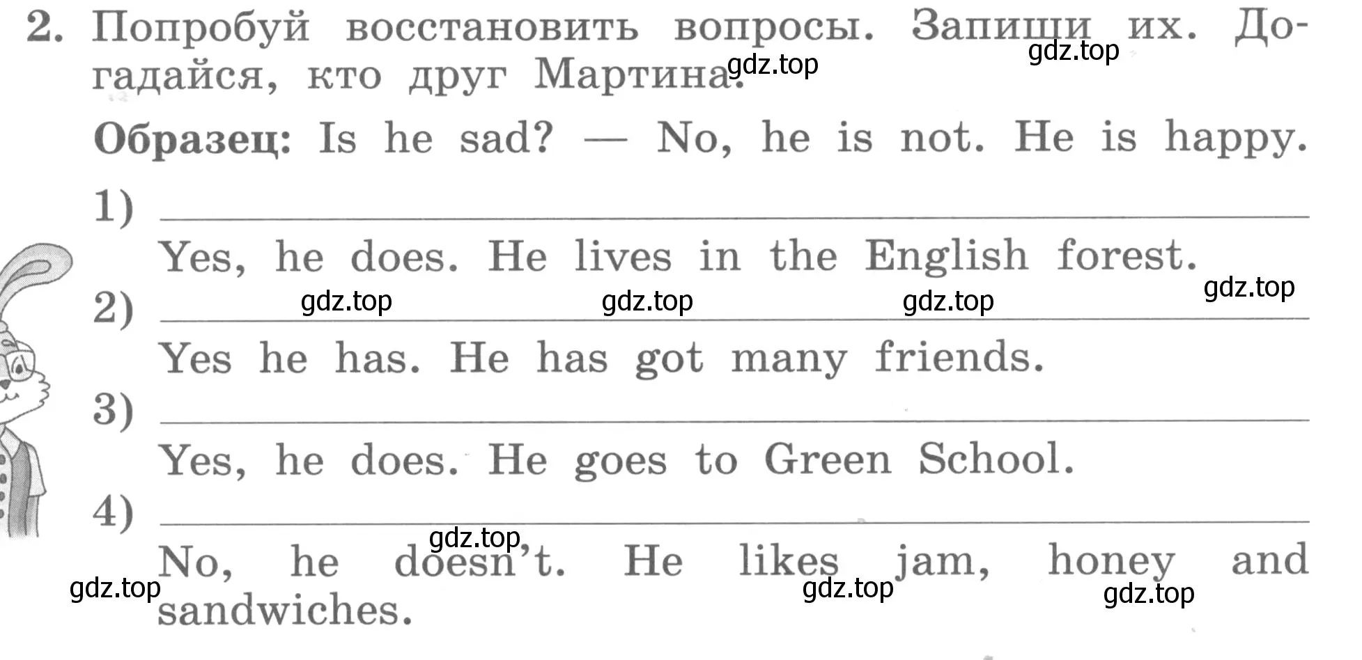 Условие номер 2 (страница 10) гдз по английскому языку 3 класс Биболетова, Денисенко, рабочая тетрадь