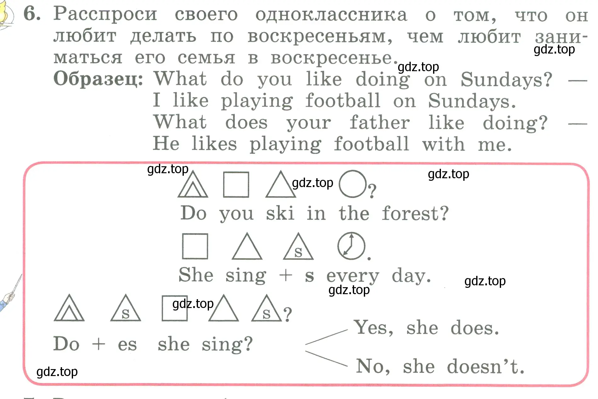 Условие номер 6 (страница 49) гдз по английскому языку 3 класс Биболетова, Денисенко, учебник