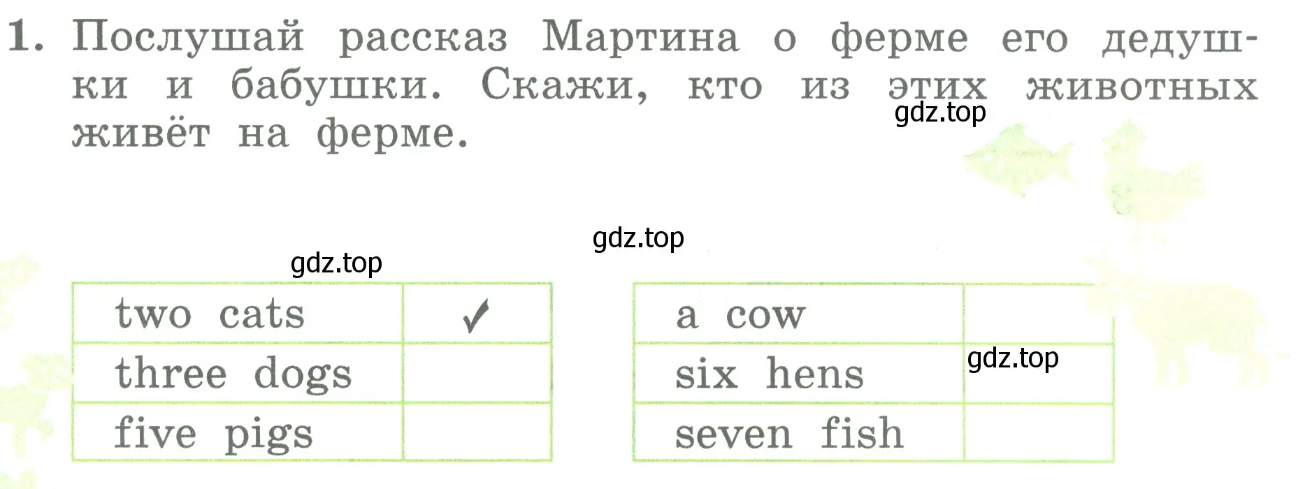 Условие номер 1 (страница 119) гдз по английскому языку 3 класс Биболетова, Денисенко, учебник