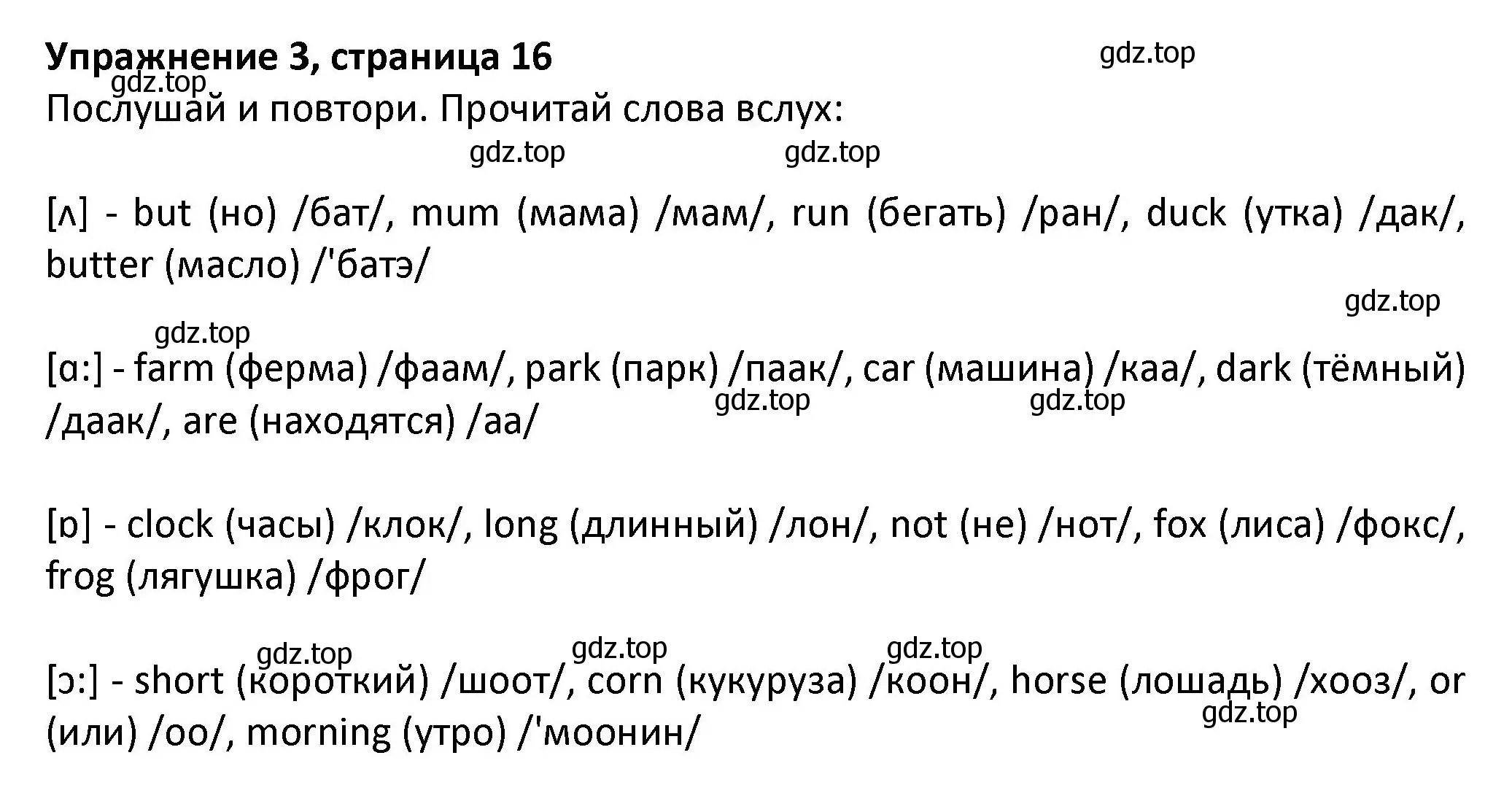 Решение номер 3 (страница 16) гдз по английскому языку 3 класс Биболетова, Денисенко, учебник