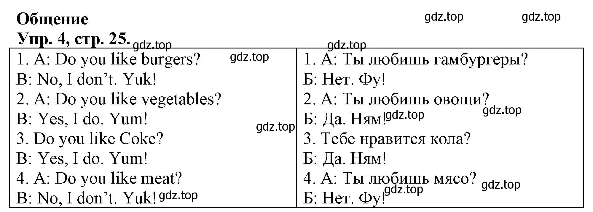 Решение номер 4 (страница 25) гдз по английскому языку 3 класс Быкова, Дули, контрольные задания