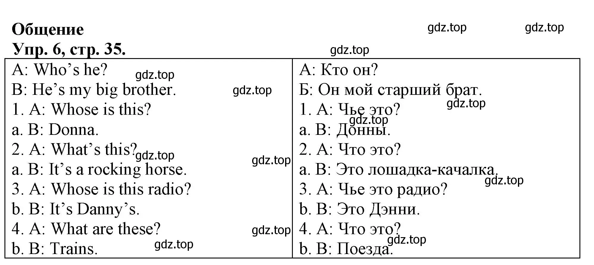 Решение номер 6 (страница 35) гдз по английскому языку 3 класс Быкова, Дули, контрольные задания