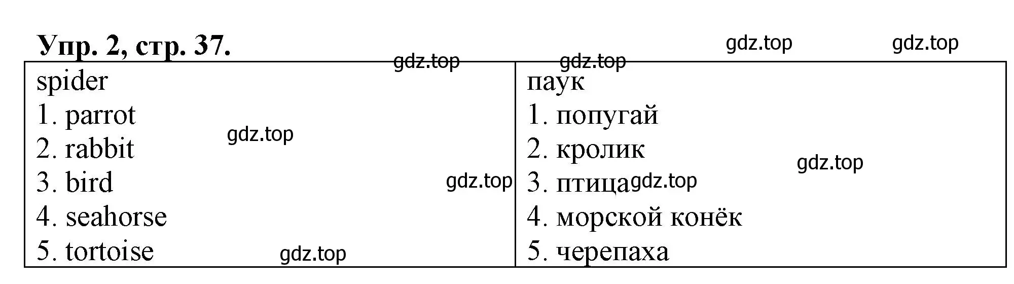 Решение номер 2 (страница 37) гдз по английскому языку 3 класс Быкова, Дули, контрольные задания