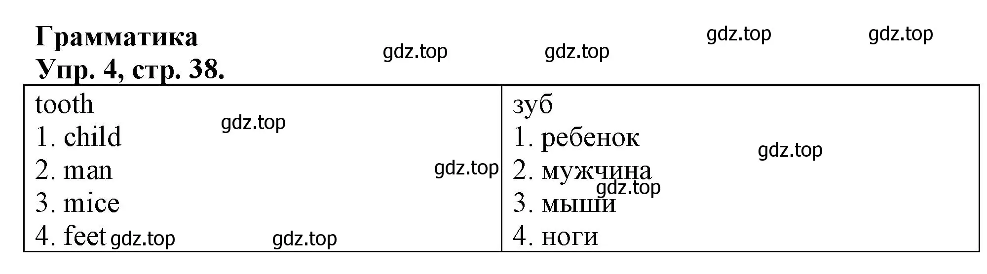 Решение номер 4 (страница 38) гдз по английскому языку 3 класс Быкова, Дули, контрольные задания