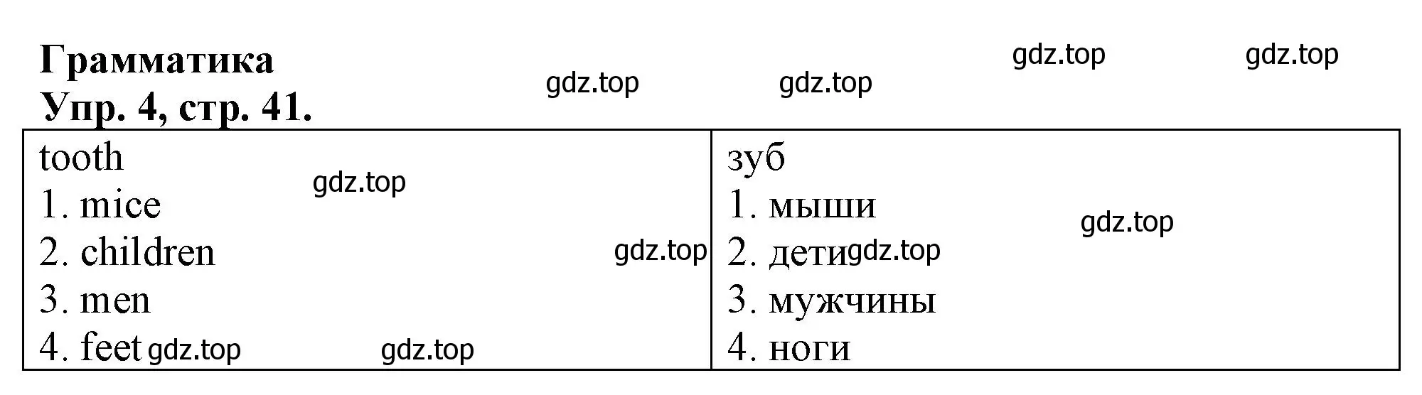 Решение номер 4 (страница 41) гдз по английскому языку 3 класс Быкова, Дули, контрольные задания