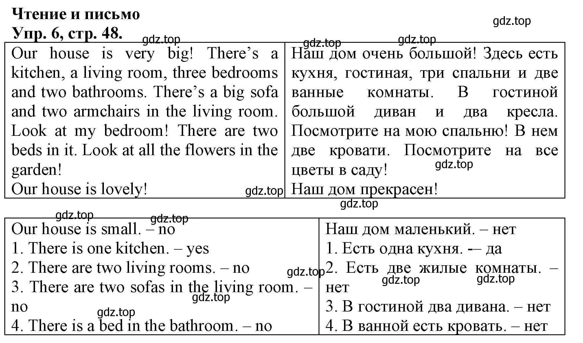 Решение номер 6 (страница 48) гдз по английскому языку 3 класс Быкова, Дули, контрольные задания