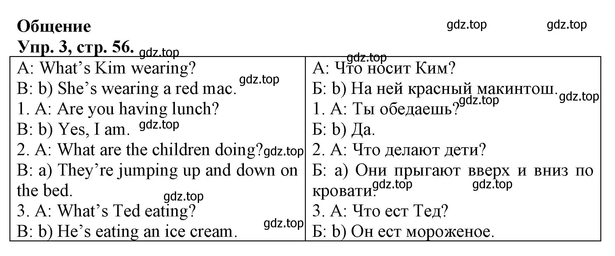 Решение номер 3 (страница 56) гдз по английскому языку 3 класс Быкова, Дули, контрольные задания