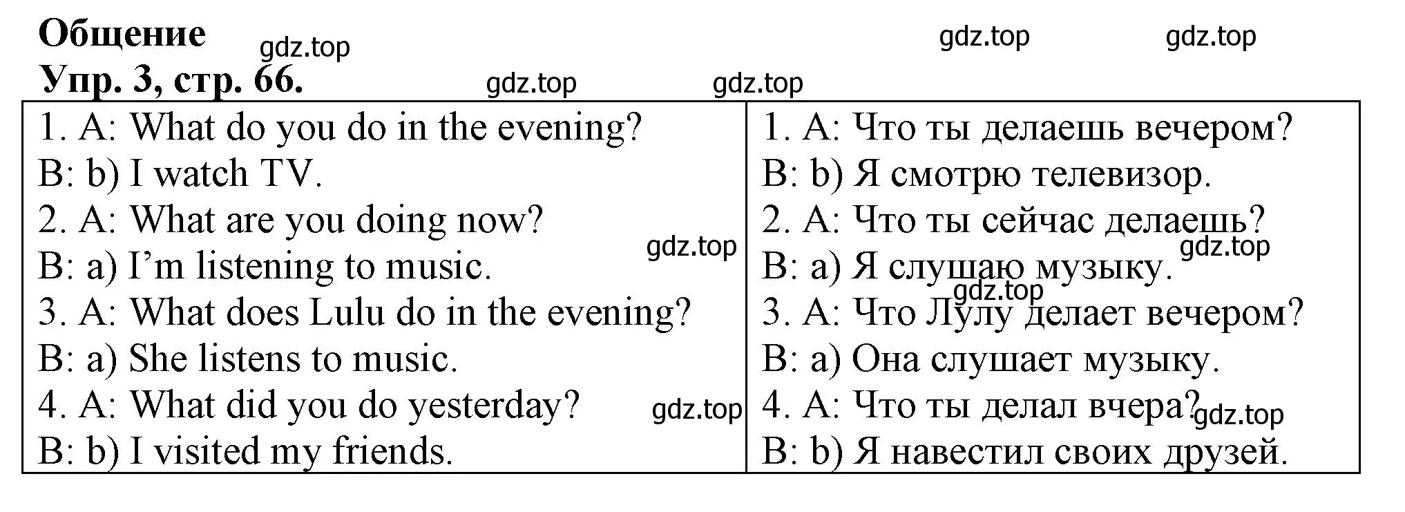Решение номер 3 (страница 66) гдз по английскому языку 3 класс Быкова, Дули, контрольные задания