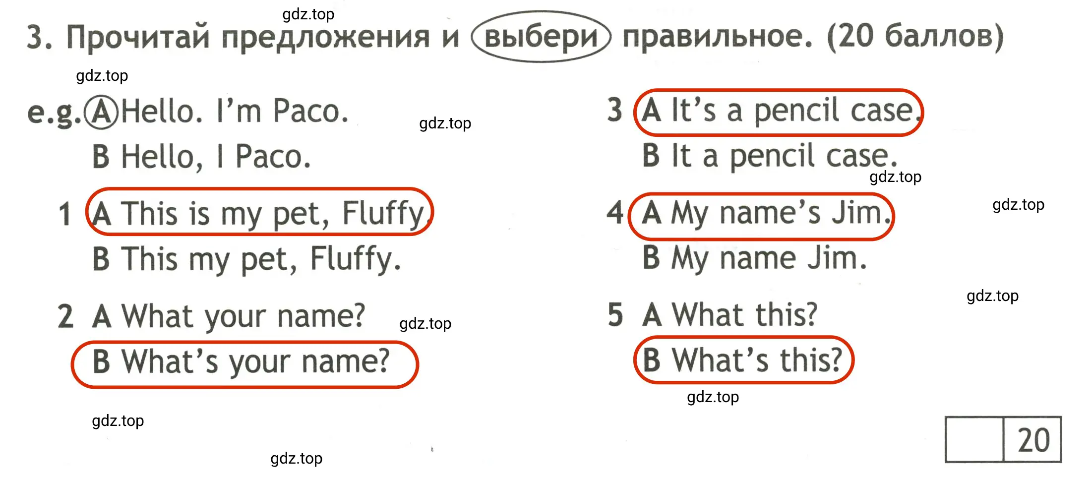 Решение 2. номер 3 (страница 6) гдз по английскому языку 3 класс Быкова, Дули, контрольные задания