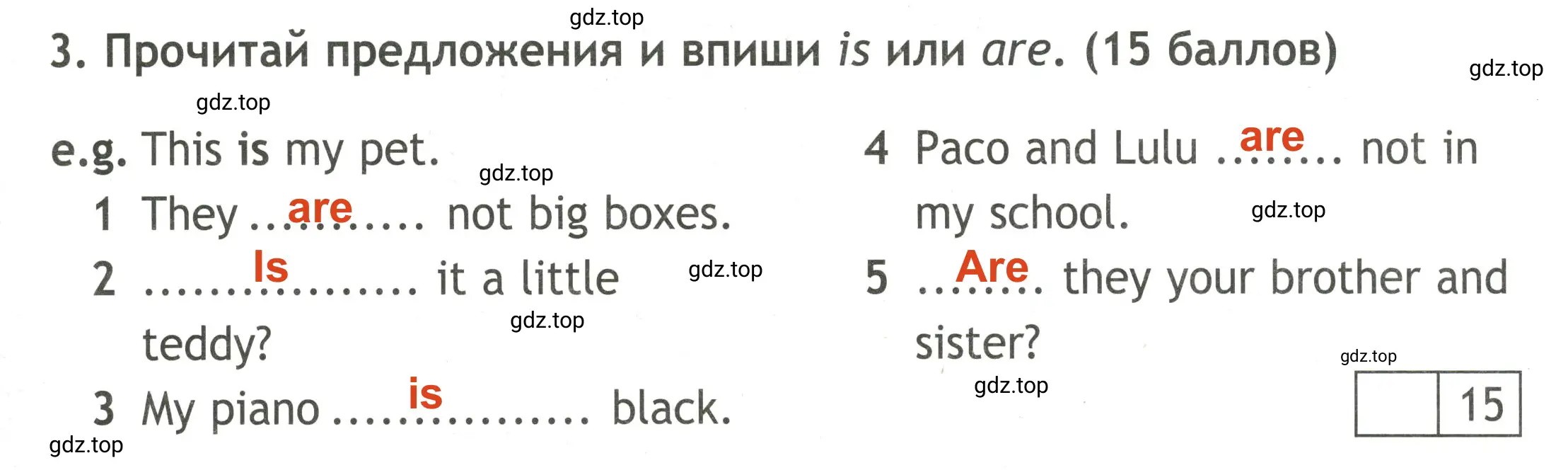 Решение 2. номер 3 (страница 13) гдз по английскому языку 3 класс Быкова, Дули, контрольные задания