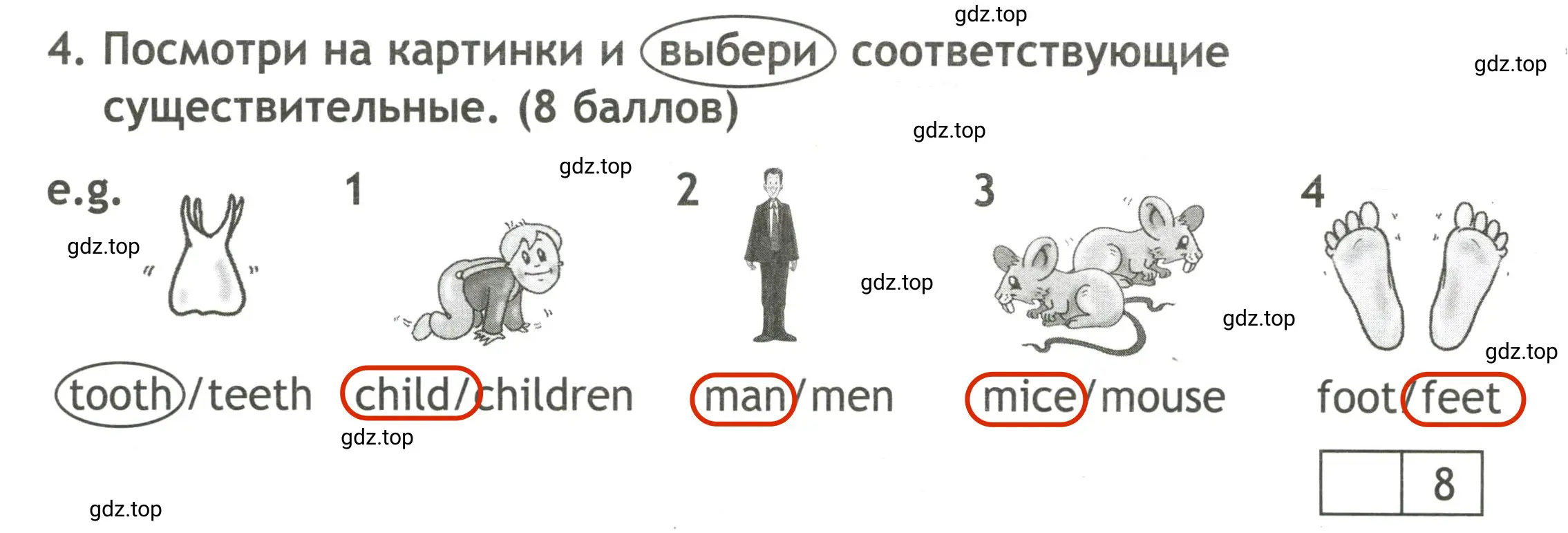 Решение 2. номер 4 (страница 38) гдз по английскому языку 3 класс Быкова, Дули, контрольные задания