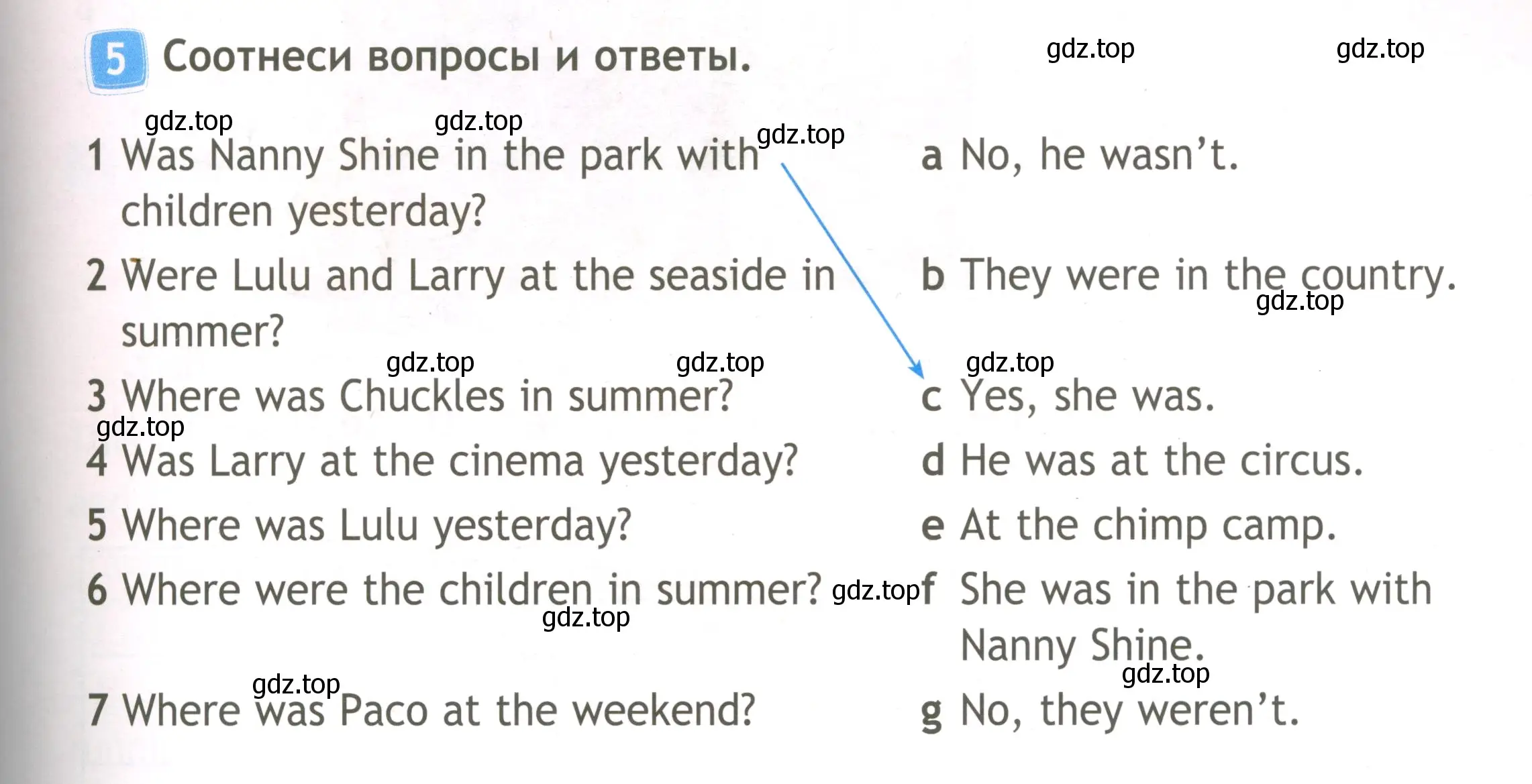 Условие номер 5 (страница 19) гдз по английскому языку 3 класс Быкова, Дули, рабочая тетрадь