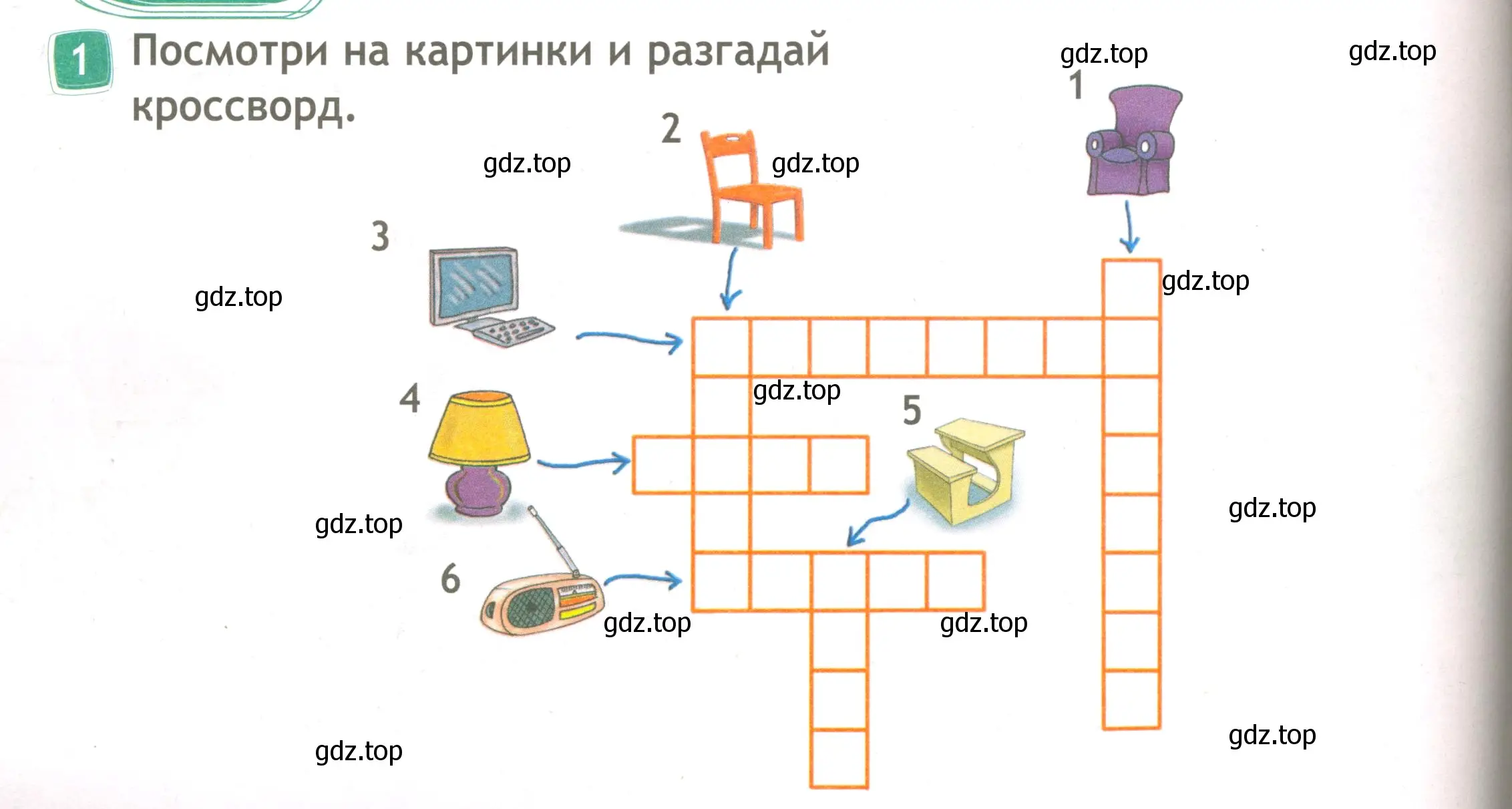 Условие номер 1 (страница 34) гдз по английскому языку 3 класс Быкова, Дули, рабочая тетрадь