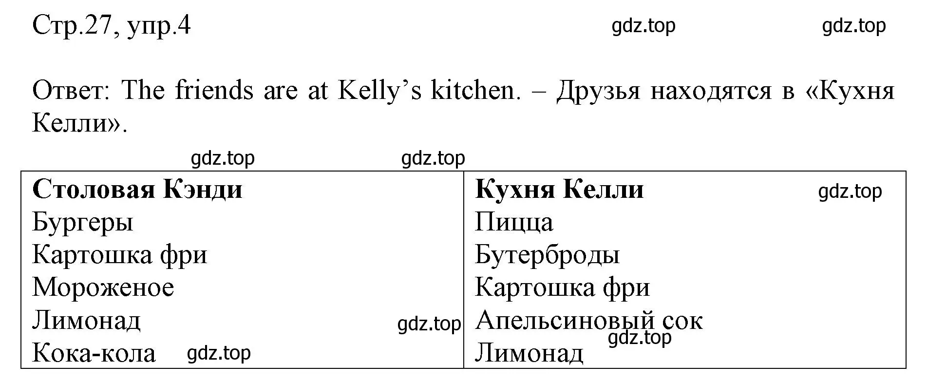 Решение номер 4 (страница 27) гдз по английскому языку 3 класс Быкова, Дули, рабочая тетрадь