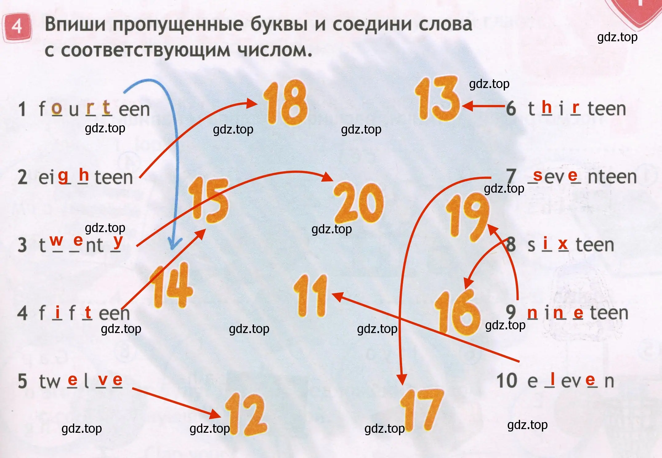 Решение 3. номер 4 (страница 7) гдз по английскому языку 3 класс Быкова, Дули, рабочая тетрадь