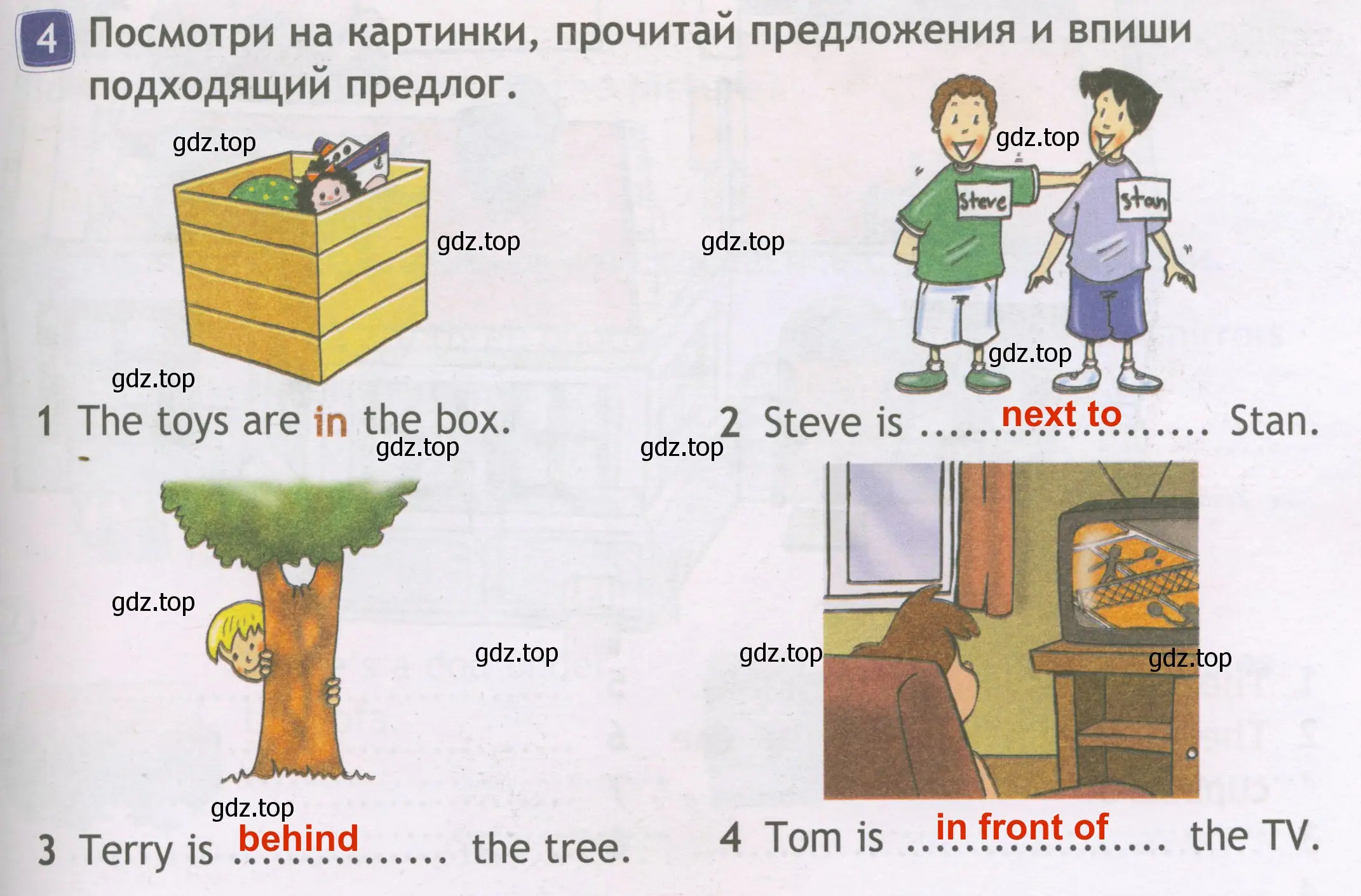 Решение 3. номер 4 (страница 53) гдз по английскому языку 3 класс Быкова, Дули, рабочая тетрадь