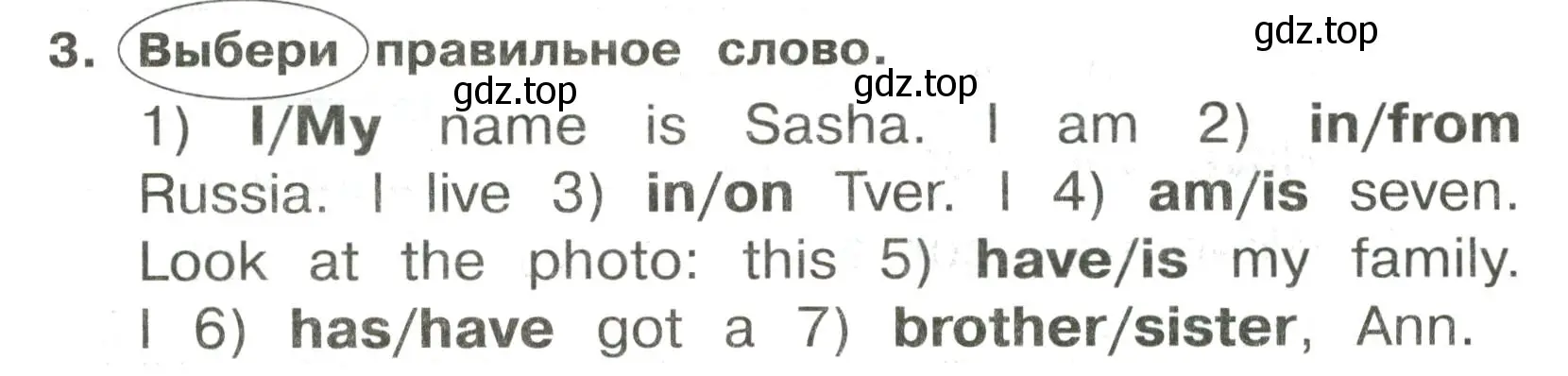 Условие номер 3 (страница 15) гдз по английскому языку 3 класс Быкова, Поспелова, сборник упражнений